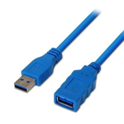 Cable Alargador USB 3.0 Aisens A105-0045/ USB Macho - USB Hembra/ Hast