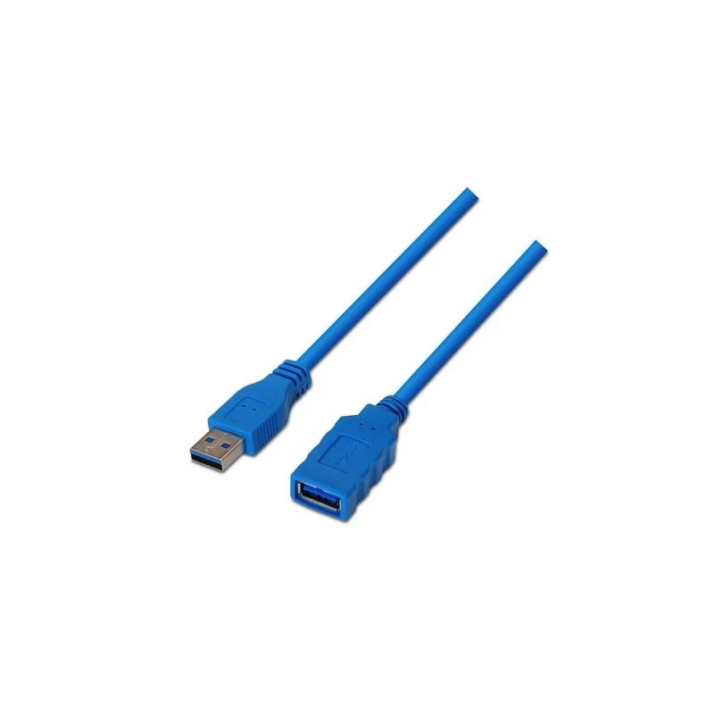 Cable Alargador USB 3.0 Aisens A105-0046/ USB Macho - USB Hembra/ Hast