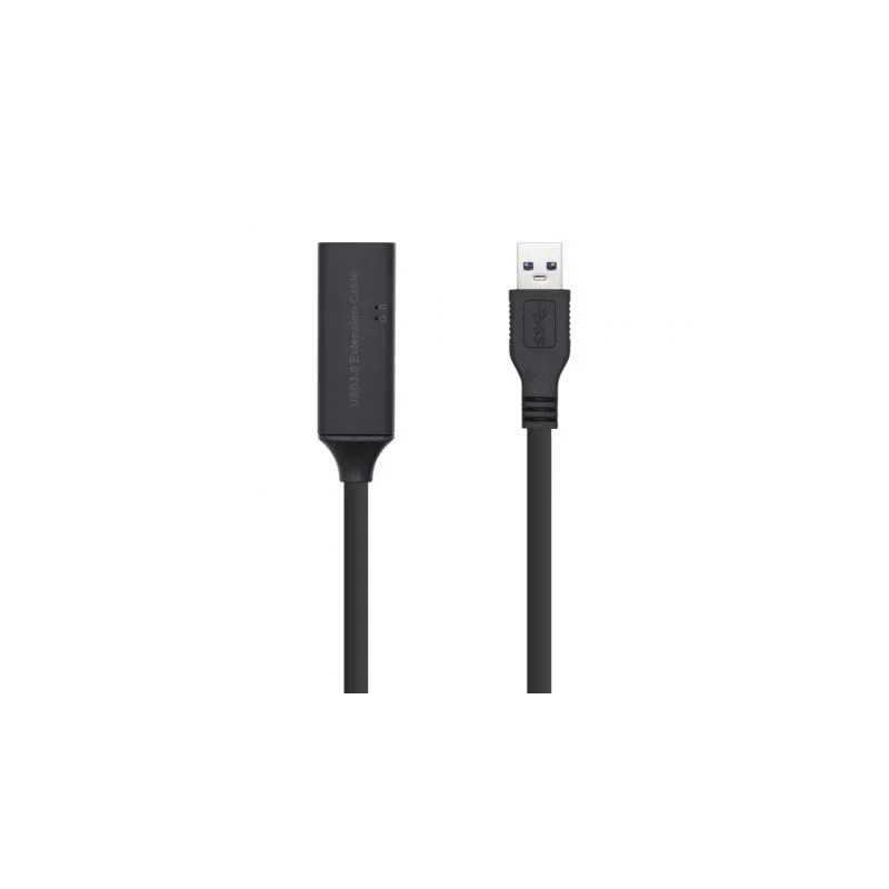 Cable Alargador USB 3.0 con Amplificador Aisens A105-0408/ USB Macho -