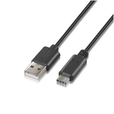 Cable USB 2.0 Tipo-C Aisens A107-0051/ USB Tipo-C Macho - USB Macho/ 4