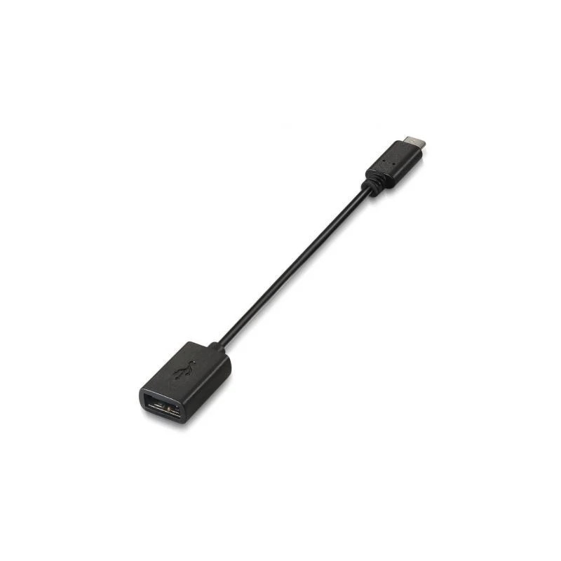 Cable USB 2.0 Aisens A107-0059/ USB Tipo-C Macho - USB Hembra/ 480Mbps