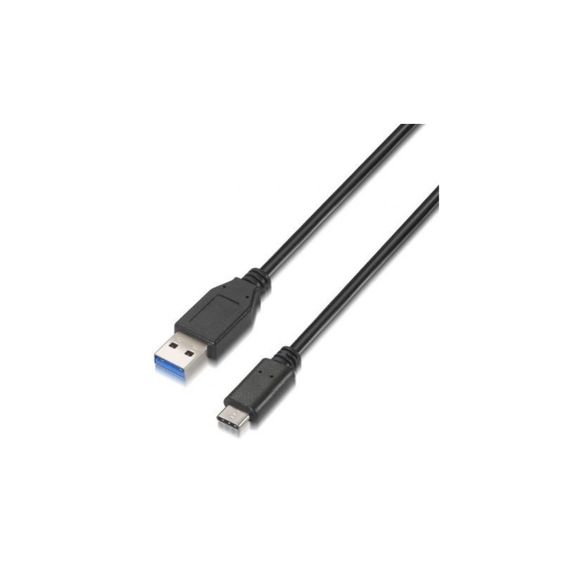 Cable USB 3.1 Tipo-C Aisens A107-0060/ USB Tipo-C Macho - USB Macho/ 1