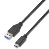 Cable USB 3.1 Tipo-C Aisens A107-0060/ USB Tipo-C Macho - USB Macho/ 1