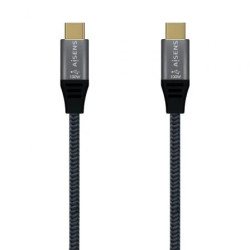 Cable USB 2.0 Tipo-C Aisens A107-0629 5A 100W/ USB Tipo-C Macho - USB