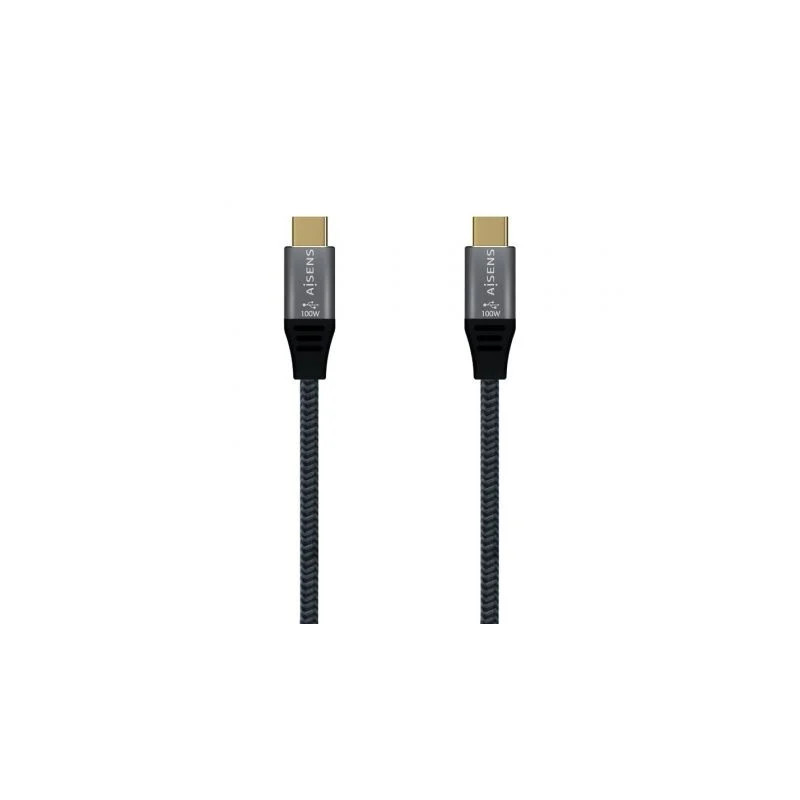 Cable USB 2.0 Tipo-C Aisens A107-0629 5A 100W/ USB Tipo-C Macho - USB