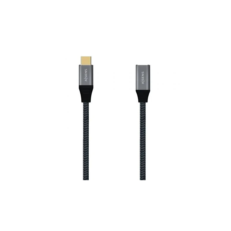 Cable Alargador USB 3.2 Tipo-C Aisens A107-0635 20GBPS 5A 100W/ USB Ti