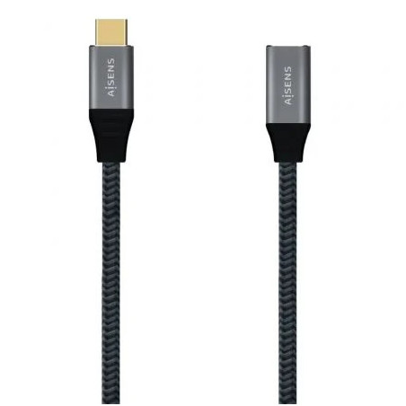 Cable Alargador USB 3.2 Tipo-C Aisens A107-0635 20GBPS 5A 100W/ USB Ti