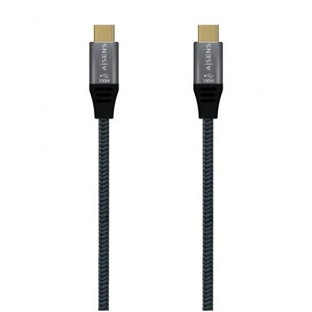 Cable USB 3.2 Tipo-C Aisens A107-0670 20GBPS 100W/ USB Tipo-C Macho -