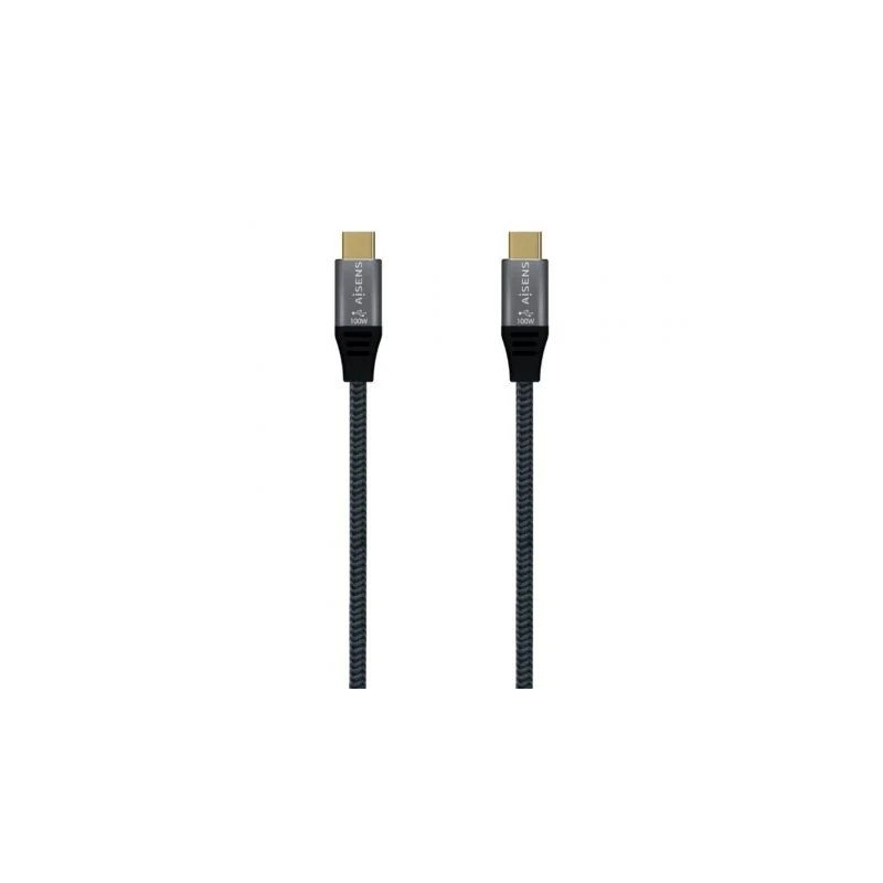 Cable USB 3.2 Tipo-C Aisens A107-0671 20GBPS 100W/ USB Tipo-C Macho -
