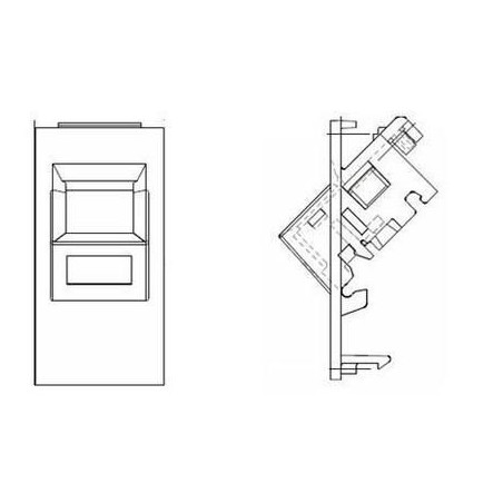Insert Euromod Outlet Angled