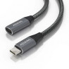 Cable Alargador USB 3.2 Aisens A107-0761/ USB Tipo-C Macho - USB Tipo-