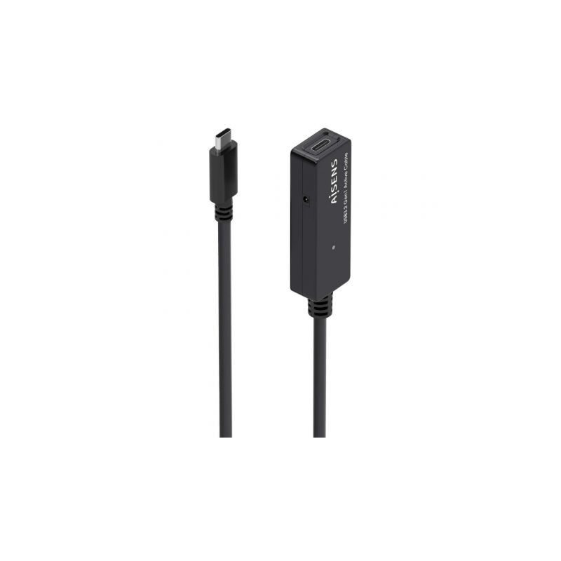 Cable Alargador USB 3.2 con Amplificador Aisens A107-0869/ USB Tipo-C