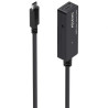 Cable Alargador USB 3.2 con Amplificador Aisens A107-0869/ USB Tipo-C