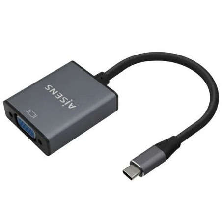 Conversor Aisens A109-0691/ USB Tipo-C Macho - VGA Hembra/ Hasta 27W/