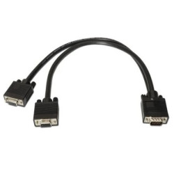 Cable Duplicador SVGA Aisens A113-0081/ VGA Macho - 2x VGA Hembra/ Has