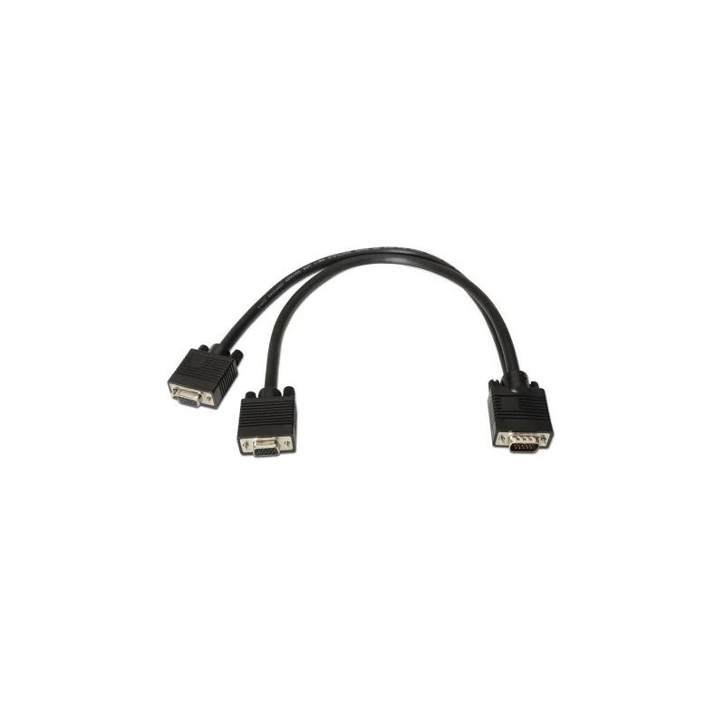 Cable Duplicador SVGA Aisens A113-0081/ VGA Macho - 2x VGA Hembra/ Has