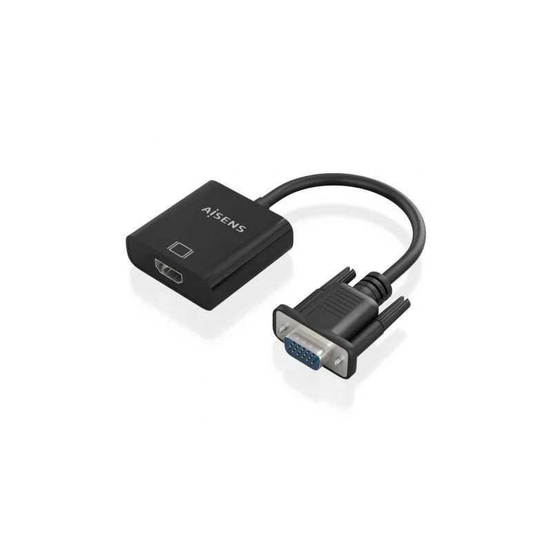 Cable Conversor Aisens A115-0873/ VGA Macho/ HDMI Hembra - Jack 3.5 He