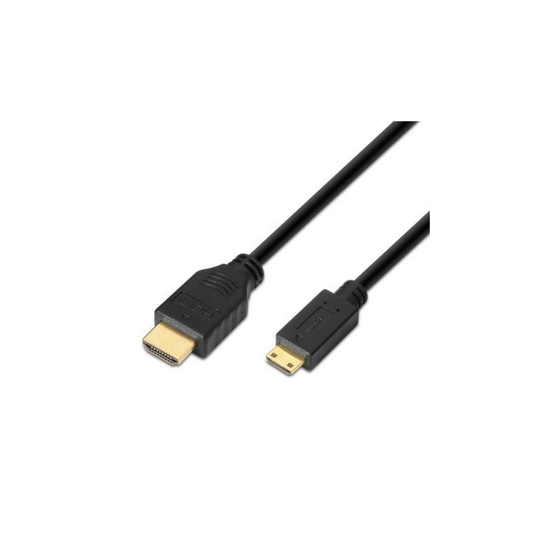 Cable HDMI Aisens A119-0114/ HDMI Macho - Mini HDMI Macho/ Hasta 10W/