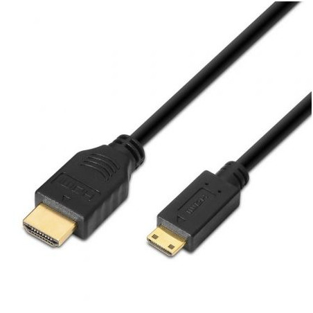 Cable HDMI Aisens A119-0114/ HDMI Macho - Mini HDMI Macho/ Hasta 10W/