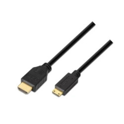 Cable HDMI Aisens A119-0115/ HDMI Macho - Mini HDMI Macho/ Hasta 10W/