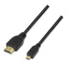 Cable Micro HDMI Aisens A119-0116/ HDMI Macho - Micro HDMI Macho/ Hast