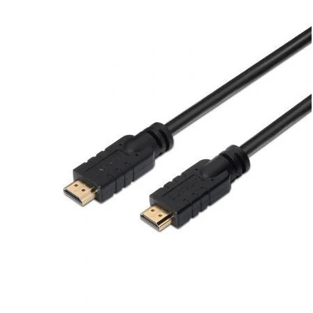 Cable HDMI 2.0 4K Aisens A120-0373/ HDMI Macho - HDMI Macho/ 15m/ Negr