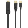 Cable Conversor Aisens A122-0641/ HDMI Macho - DisplayPort Macho + USB