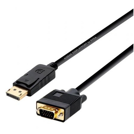 Cable Conversor Aisens A125-0365/ DisplayPort Macho - VGA Macho/ Hasta