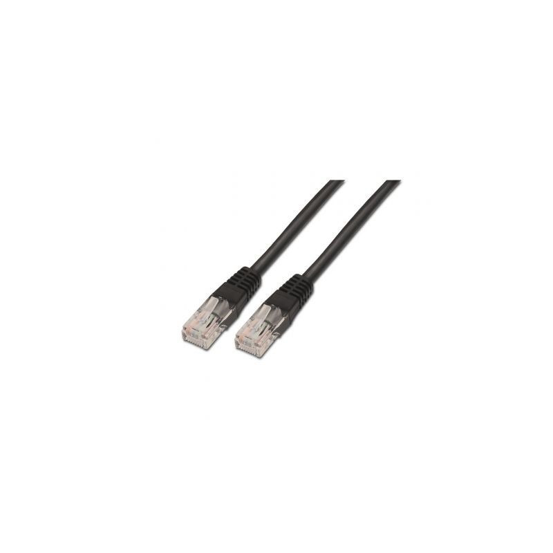 Cable de Red RJ45 UTP Aisens A135-0258/ Cat.6/ 1m/ Negro