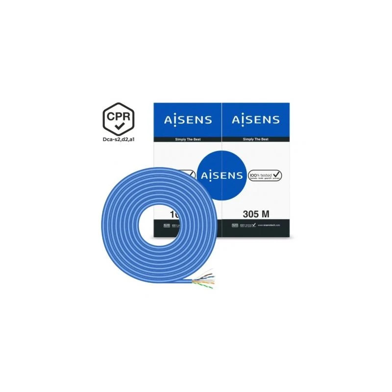 Bobina de Cable RJ45 UTP AWG24 LSZH CPR Dca Aisens A135-0663 Cat.6/ 30