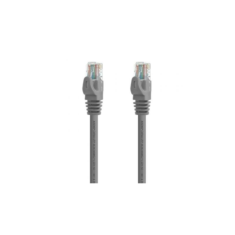 Cable de Red RJ45 UTP Aisens A145-0325 Cat.6A/ 50cm/ Gris