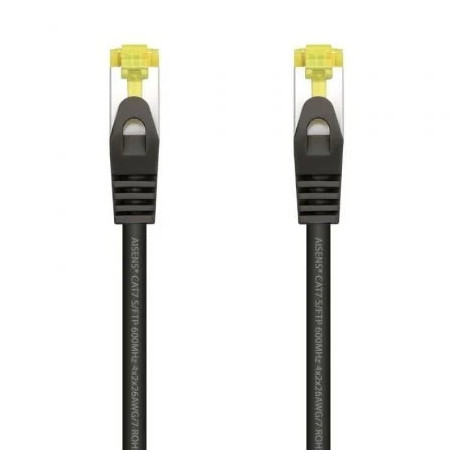 Cable de Red RJ45 SFTP Aisens A146-0484 Cat.7/ 25cm/ Negro