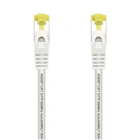 Cable de Red RJ45 SFTP Aisens A146-0488 Cat.7/ 25cm/ Blanco
