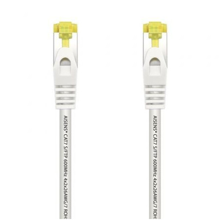 Cable de Red RJ45 SFTP Aisens A146-0491 Cat.7/ 2m/ Blanco