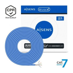 Bobina de Cable RJ45 SFTP AWG23 LSZH CPR Dca Aisens A146-0664 Cat.7/ 1