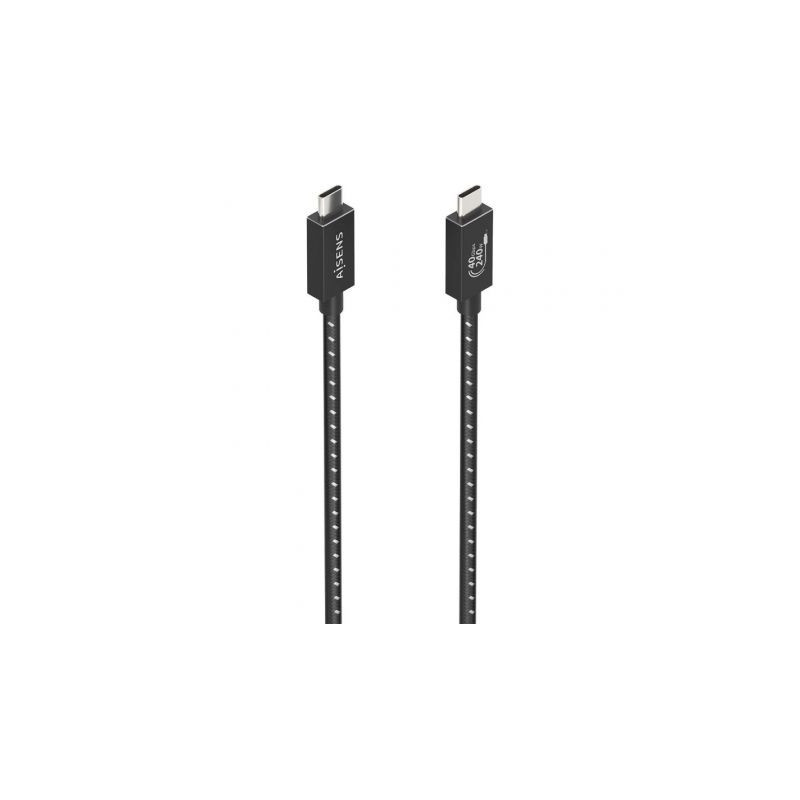 Cable USB 4.0 Tipo-C Aisens A156-0866/ USB Tipo-C Macho - USB Tipo-C M
