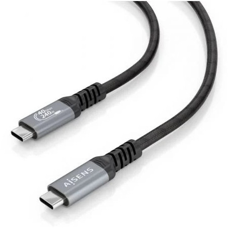 Cable USB 4.0 Tipo-C Aisens A156-0993/ USB Tipo-C Macho - USB Tipo-C M