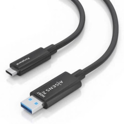Cable USB 3.2 Tipo-C AOC Aisens A157-0925/ USB Tipo-C Macho - USB Mach