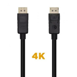 Cable DisplayPort 1.2 4K Aisens A124-0455/ DisplayPort Macho - Display