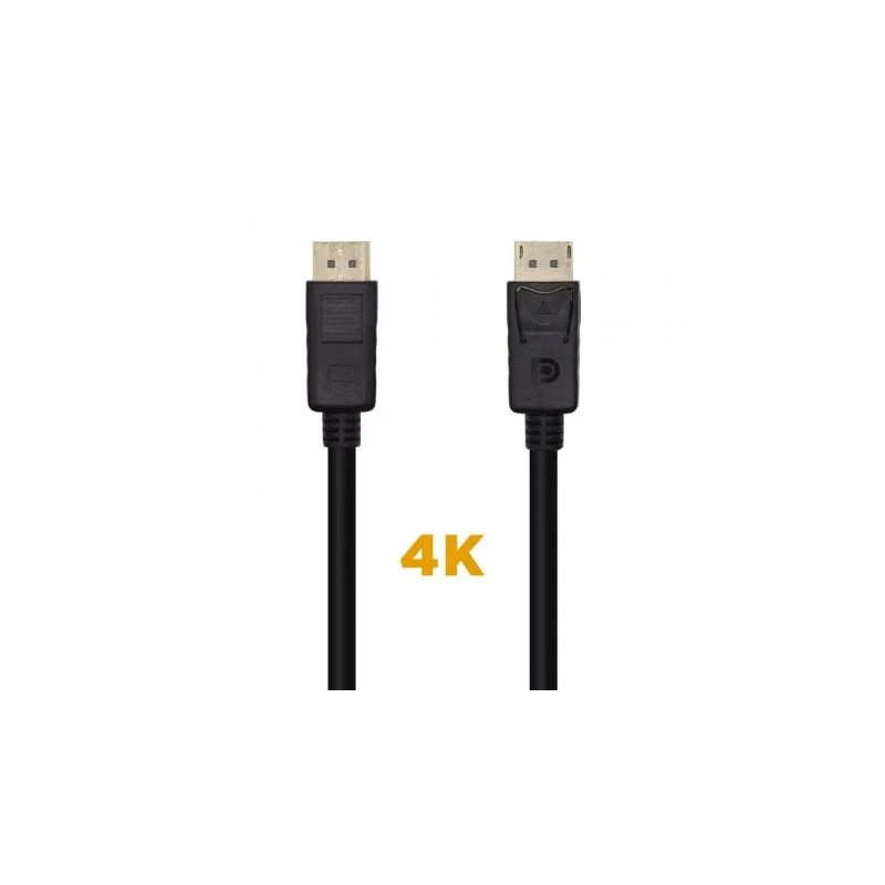 Cable DisplayPort 1.2 4K Aisens A124-0455/ DisplayPort Macho - Display