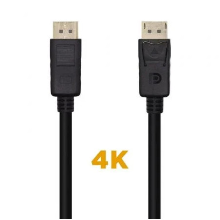 Cable DisplayPort 1.2 4K Aisens A124-0455/ DisplayPort Macho - Display