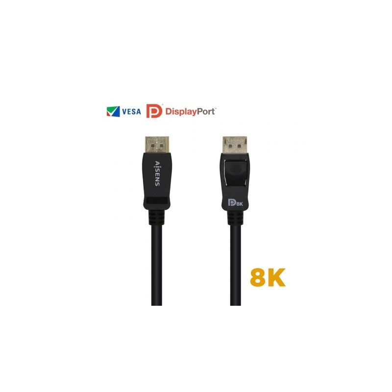 Cable DisplayPort 1.4 8K Aisens A149-0430/ DisplayPort Macho - Display