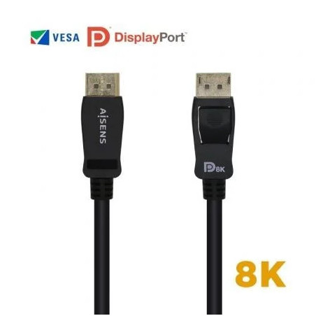 Cable DisplayPort 1.4 8K Aisens A149-0432/ DisplayPort Macho - Display