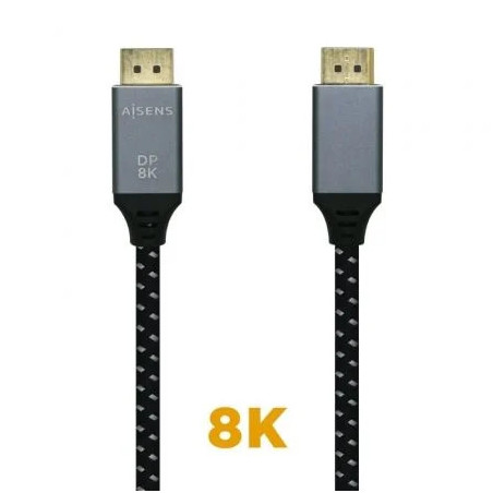 Cable DisplayPort 1.4 8K Aisens A149-0435/ DisplayPort Macho - Display