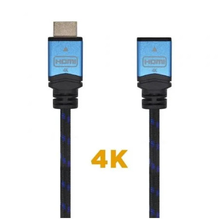 Cable Alargador HDMI Aisens A120-0454/ HDMI Macho - HDMI Hembra/ 3m/ N