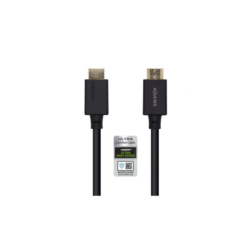 Cable HDMI 2.1 8K Aisens A150-0424/ HDMI Macho - HDMI Macho/ 3m/ Certi