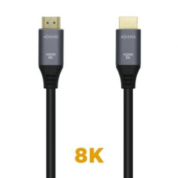 Cable HDMI 2.1 8K Aisens A150-0426/ HDMI Macho - HDMI Macho/ 1m/ Gris