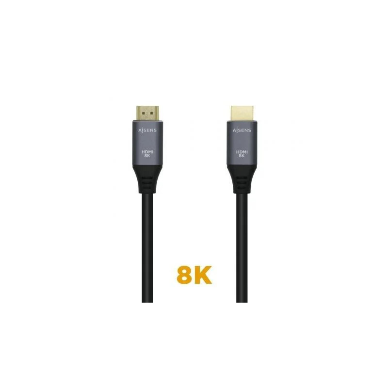Cable HDMI 2.1 8K Aisens A150-0429/ HDMI Macho - HDMI Macho/ 3m/ Gris