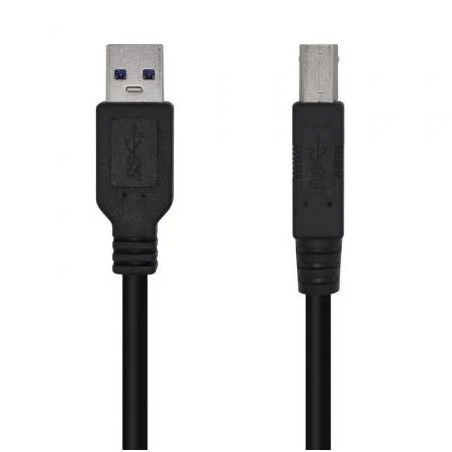 Cable USB 3.0 Impresora Aisens A105-0445/ USB Tipo-B Macho - USB Macho