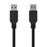 Cable USB 3.0 Aisens A105-0447/ USB Macho - USB Macho/ 5Gbps/ 2m/ Negr